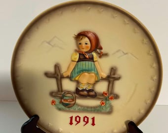 Vintage Hummel Anniversary Plates Made in Germany | Collectible Decorative Porcelain Plates