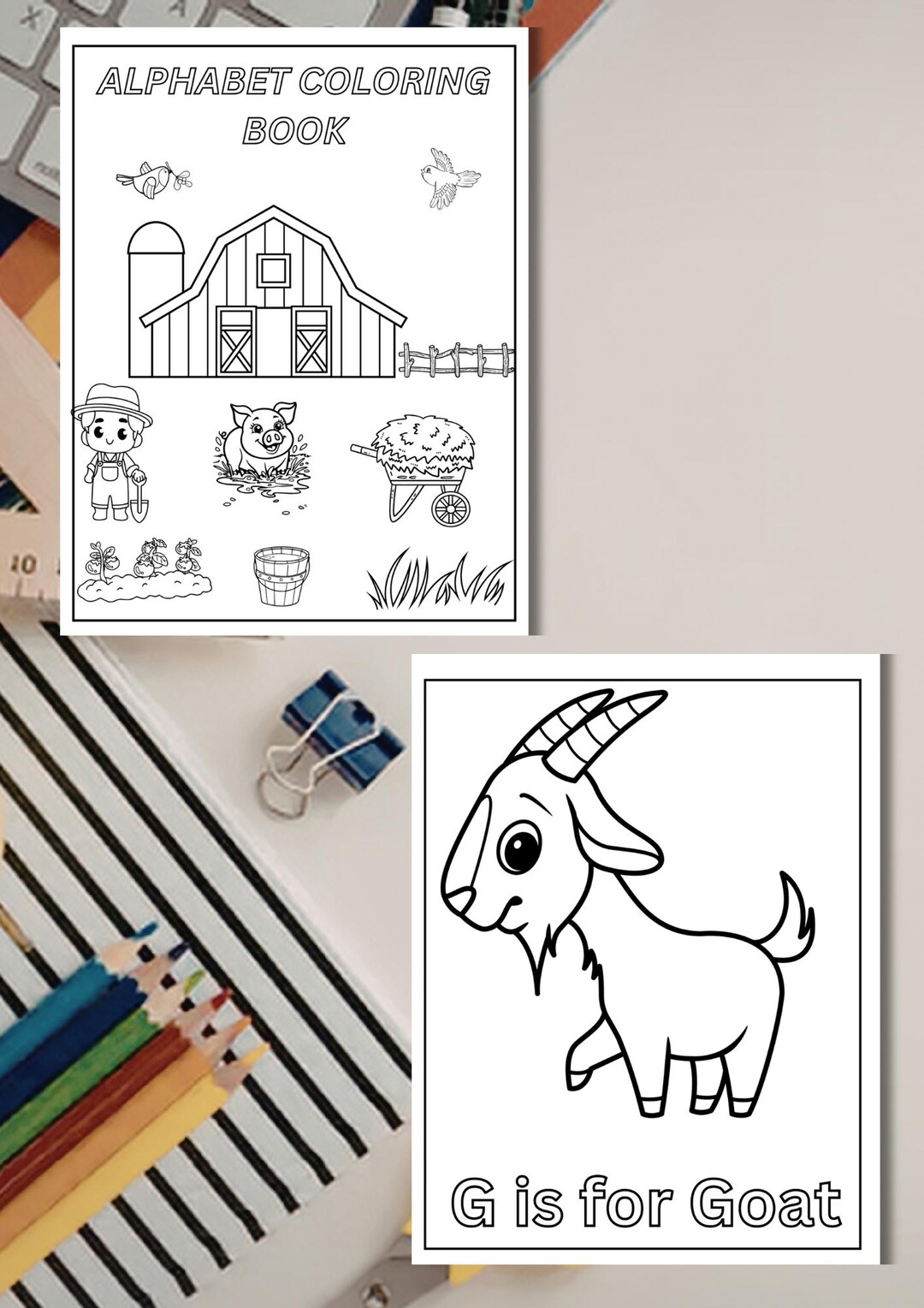 Alphabet Coloring Book for Toddlers | ABC Coloring Pages for Preschool ...