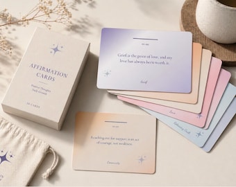 Boundaries Affirmation Cards for Parents – Addiction Support, Printable (Digital Download)