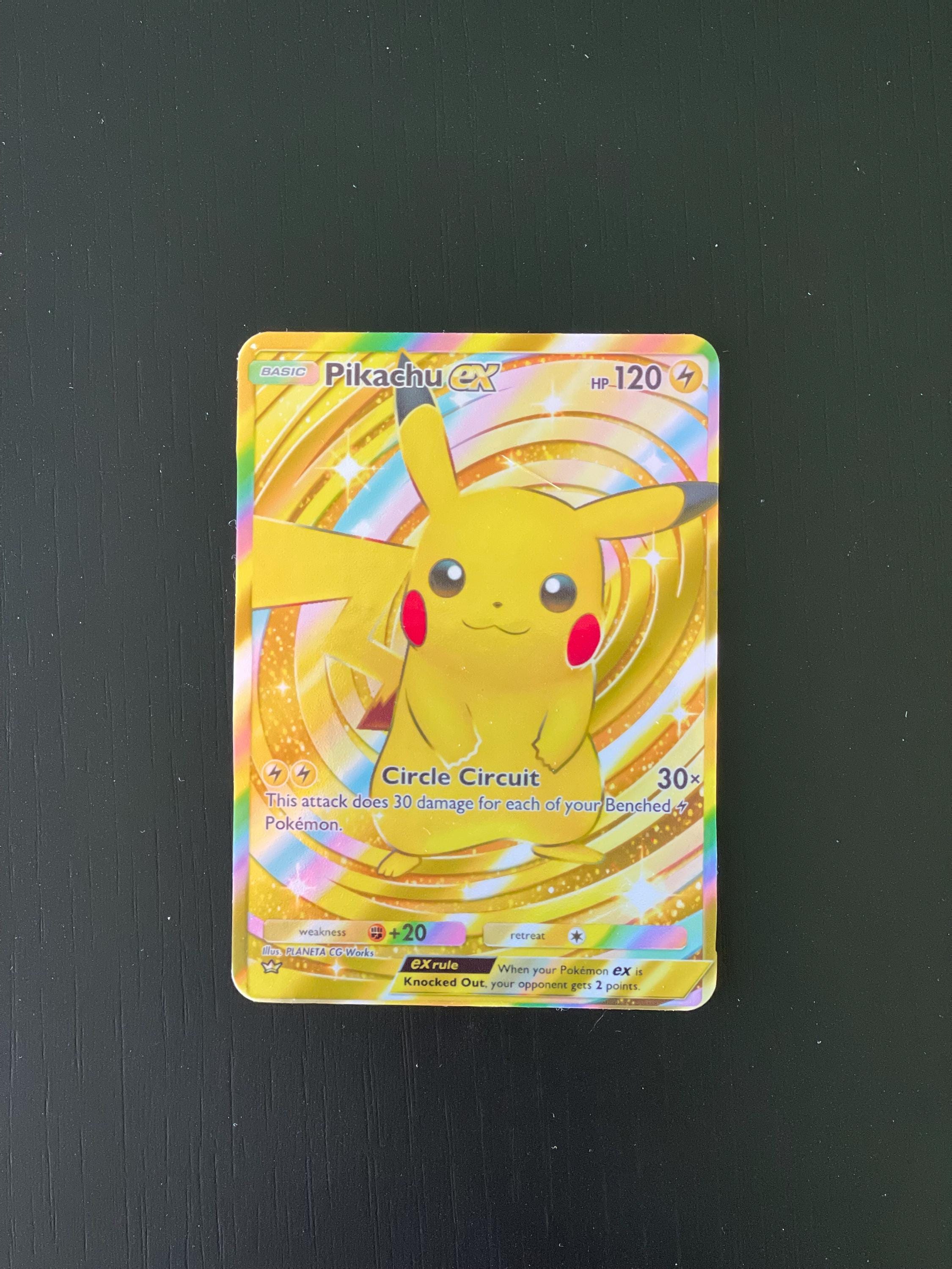 Pikachu Vmax Gold Card - Etsy
