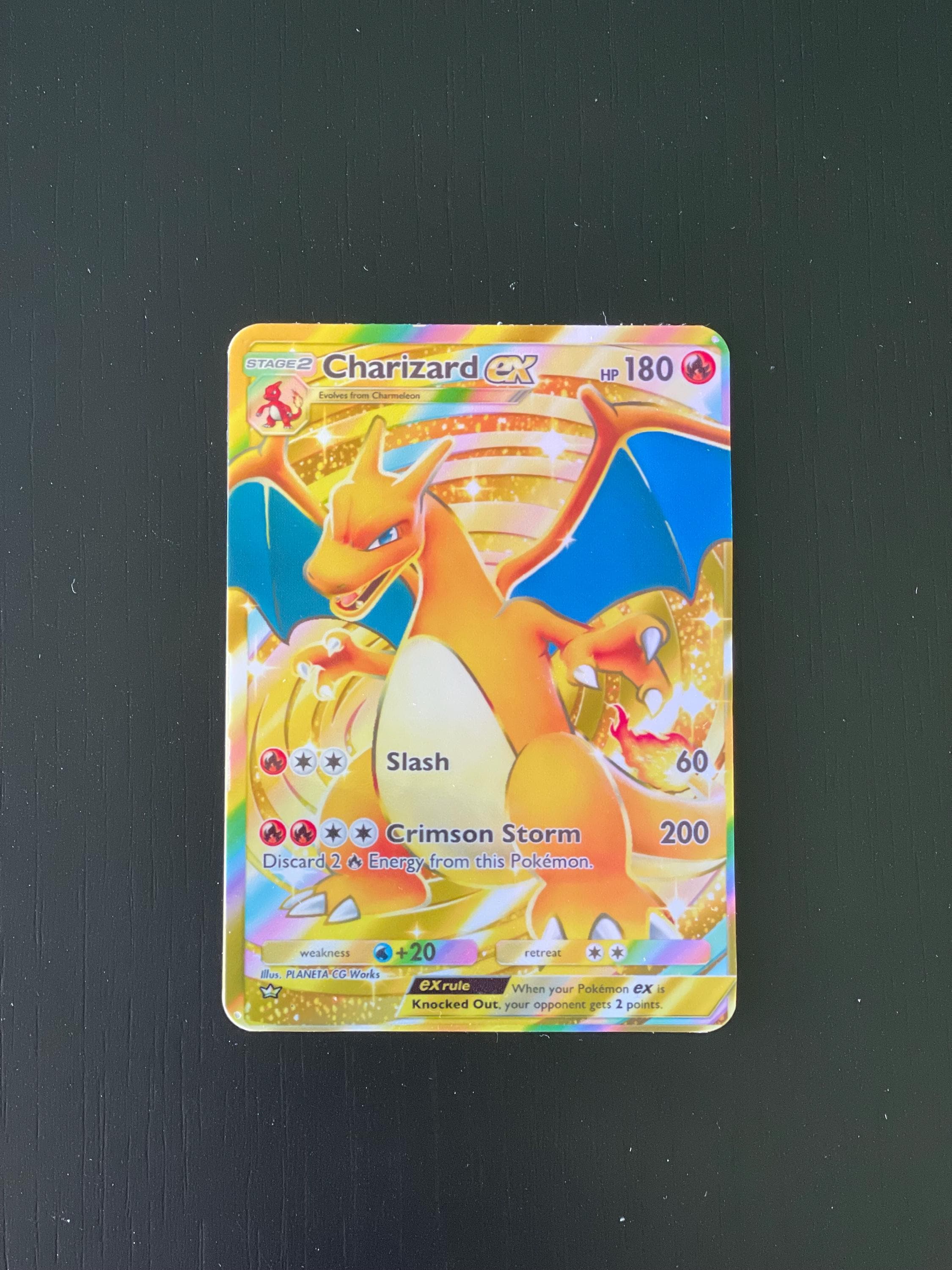 Charizard vmax card gold - Etsy 日本