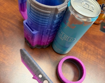 Tactical 3D Printed Slim Koozie – Skull Edition