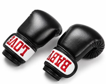 Custom Embroidered Kids Boxing Gloves | Personalized Name Toddler Gloves | Premium Baby Boxing Gift | Little Champ Gear