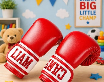 Personalized Boxing Gloves for Kids | Custom Name Baby Boxing Gloves | Toddler Boxing Gloves Gift | Kids Sports Gift