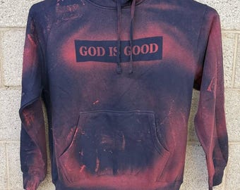 God Is Good Protect Ya Peace Hoodie M Black Streetwear