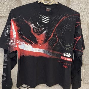 Star Wars Kylo Ren Civil Regime Tee XL Black Streetwear Hype image 1