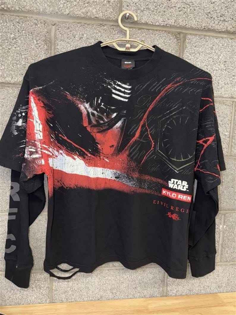 Star Wars Kylo Ren Civil Regime Tee XL Black Streetwear Hype image 1