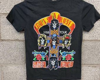 Thrashed Guns N RosesTour Appetite For Destruction Tee XS