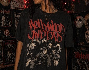 Hollywood Undead Shirt Distressed Large Y2K Metal Rock Band