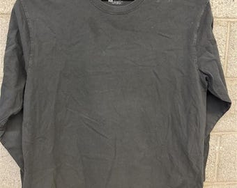 Carhartt Long Sleeve Shirt XL Black Workwear Sleeve Logo
