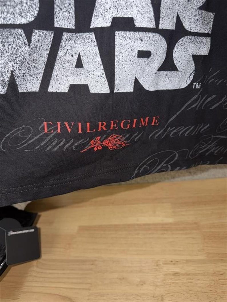 Star Wars Kylo Ren Civil Regime Tee XL Black Streetwear Hype image 3