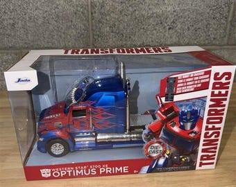 Optimus Prime Transformers Jada Die Cast Truck Western Star
