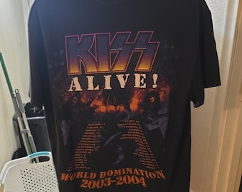 KISS Alive World Domination 2003-2004 Tour T-Shirt