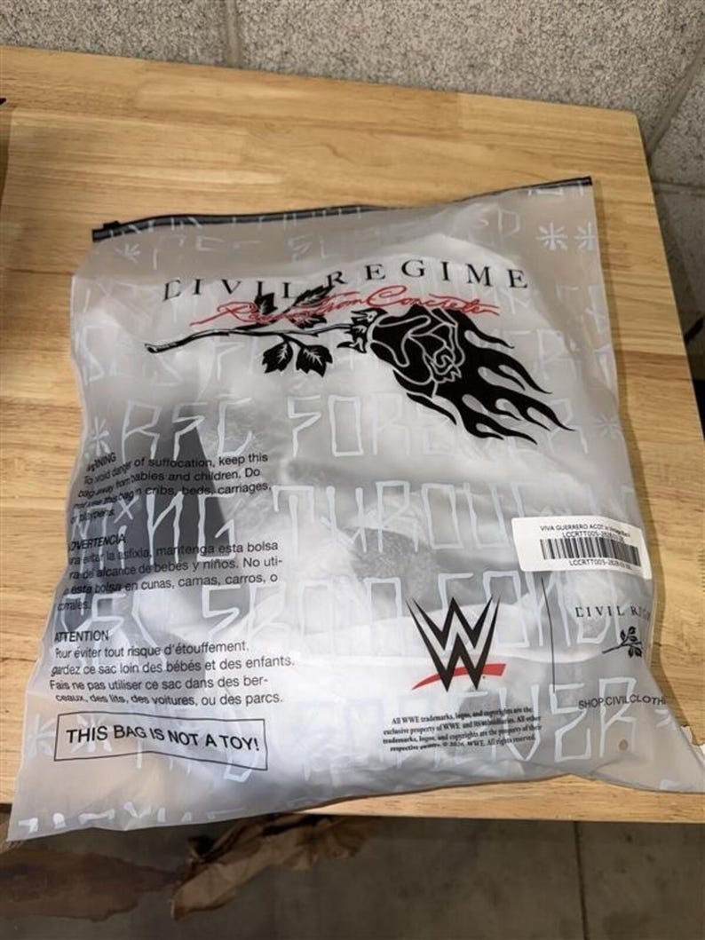 T-shirt streetwear XXL rare Civil Regime x WWE Eddie Guerrero image 7
