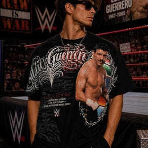 T-shirt streetwear XXL rare Civil Regime x WWE Eddie Guerrero image 1