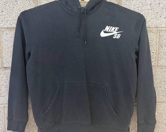 Nike SB Black Pullover Hoodie Medium Skate Y2K Streetwear