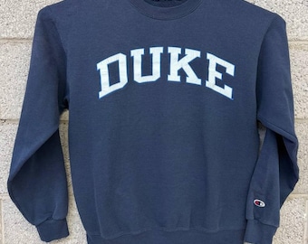 2010s Champion Duke Blue Devils Crewneck Sweatshirt Navy M