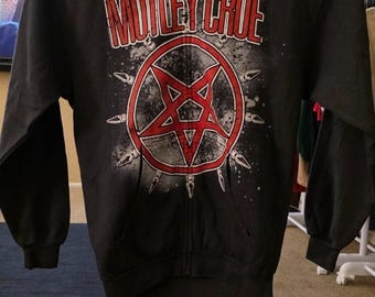 Vintage Motley Cure Full Zip Pentacle Star Hoodie