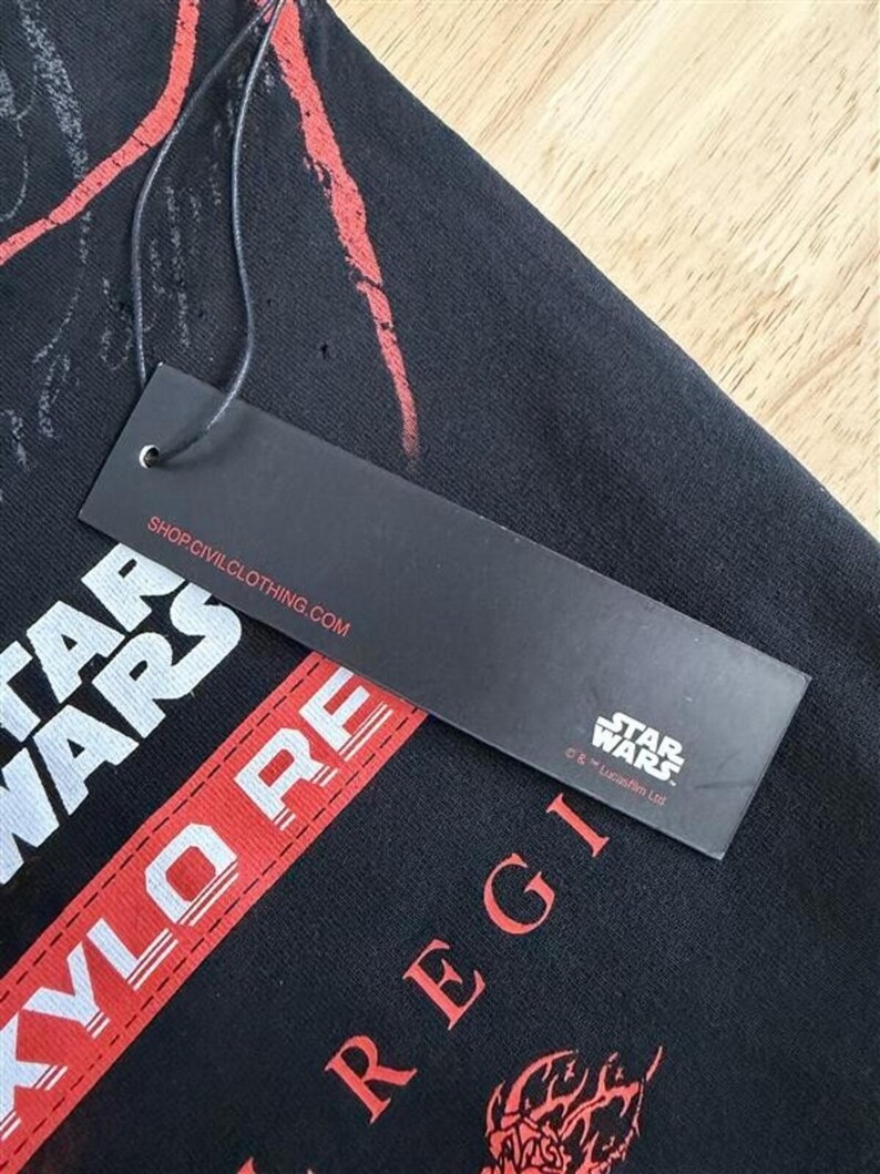 Star Wars Kylo Ren Civil Regime Tee XL Black Streetwear Hype image 6