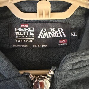 Darc Sport Marvel Punisher 850 Of 1000 Zip Hoodie XL NWT image 5
