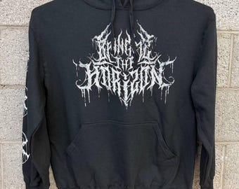 Bring Me The Horizon Black Metal Style Hoodie Large Graphic