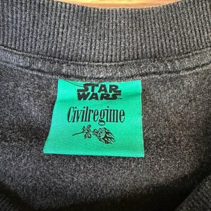Civil Regime x Star Wars Villregime Tee XL Black Distressed image 9