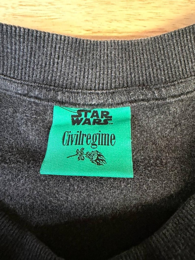 Civil Regime x Star Wars Villregime Tee XL Black Distressed image 9