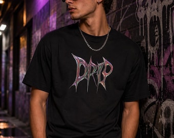 Mister Tee DRIP Graphic T-Shirt Black XXXL Streetwear NWT