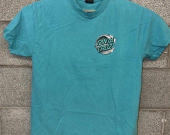Santa Cruz Wave Dot Size L 2010s Blue Skate Surf Streetwear