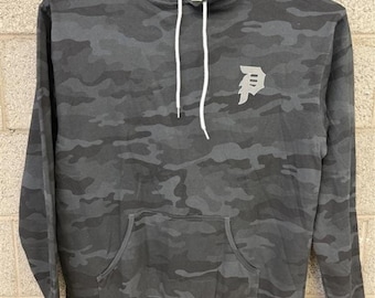 Primitive Skateboarding Camo Hoodie Black Grey Streetwear XL