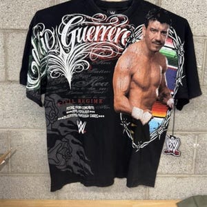 T-shirt streetwear XXL rare Civil Regime x WWE Eddie Guerrero image 2