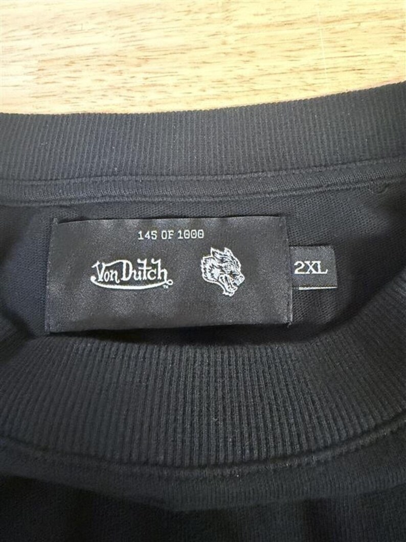 2023 Von Dutch Eyeball Wings Tee 2XL Rare Streetwear Graphic image 7