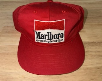 Vintage 1990s Marlboro World Championship Team Snapback Hat