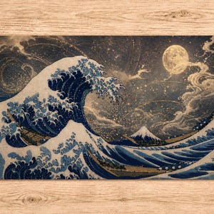 Mtg Playmat the Great Wave - Etsy