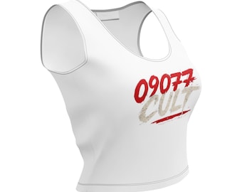 09077 CULT White Crop Top Woman