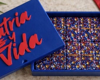 Juego de dominó cubano hecho a mano / Dominó patriótico “Patria y Vida”, juego de dominó de resina artística, regalo cubano, noche de juegos culturales, fichas de dominó únicas