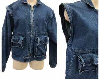 denim jacket cut off