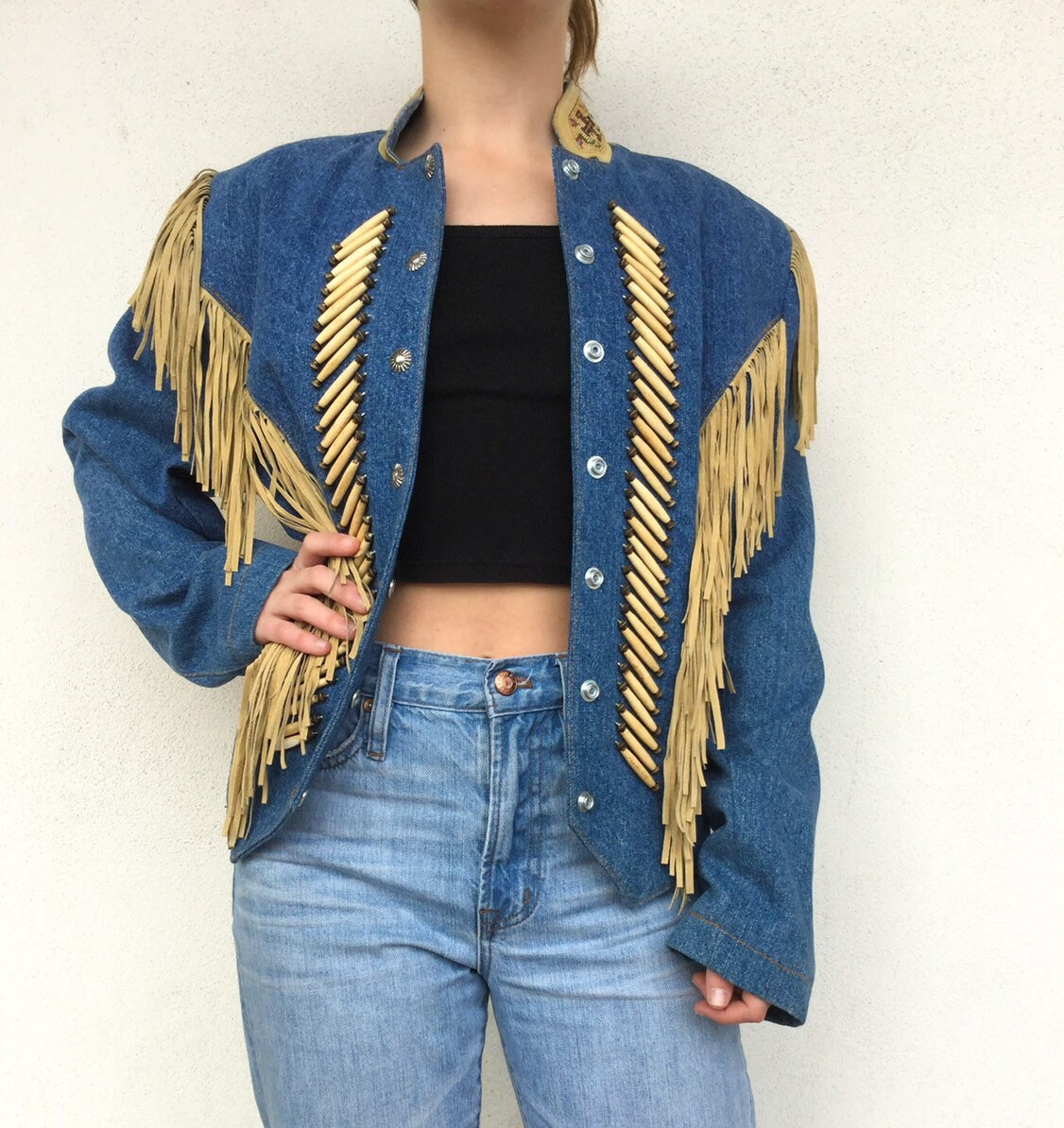 Vintage Vtg 1980s 80s Southwestern Bone 