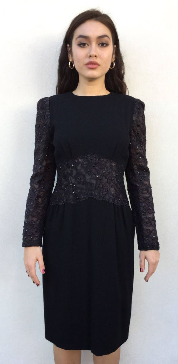 black and bling dress