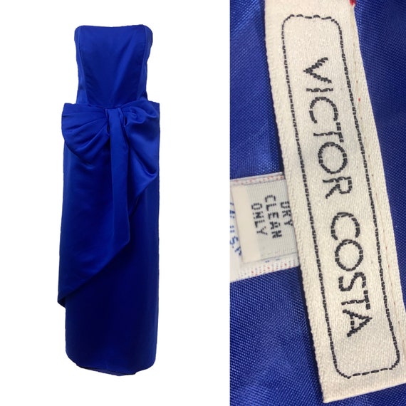 Vtg Vintage 1990s 90s Victor Costa Glam Old Holly… - image 1