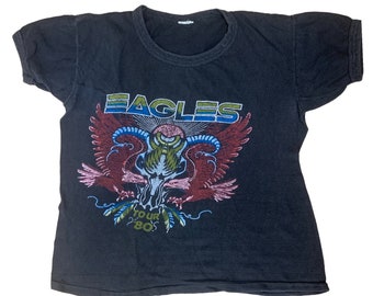 Vtg Vintage 1980s 80s 1980 80 Authentic Rare Eagles Tour Show Shirt Band Tee