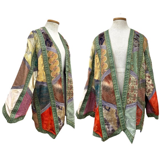 Vtg 90s 1990s Zuzka for Fabricology Hand Made Hand Dyed 