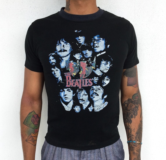 Amazing 1970's Authentic Beatles Band Tee - image 1