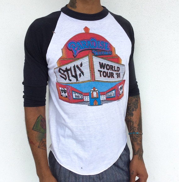 Vintage 1981 Styx World Tour Concert Tee, '81 Sty… - image 2