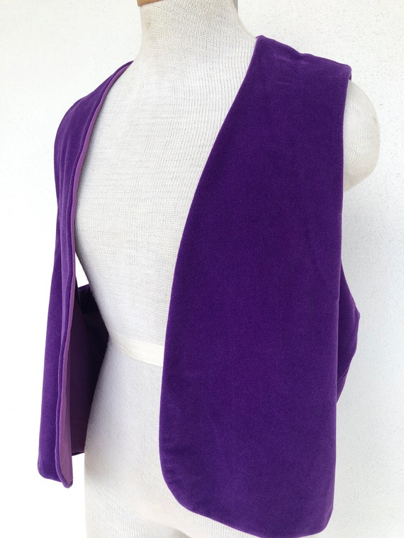 Vintage VTG 70s 1970s Purple Handmade Square Danc… - image 8