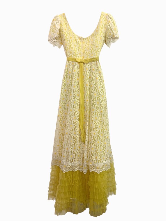 Vtg Vintage 1960s 60s Designer Nadine Daisy Lace … - image 5