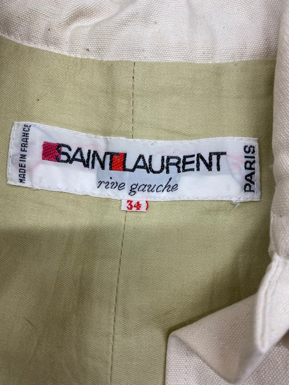 Vtg Vintage 1990s 90s Authentic YSL Yves Saint Laurent Essential Trench Coat