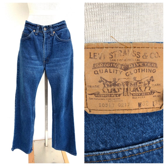 Vintage VTG Levi's Orange Tab Dark Wash Straight L