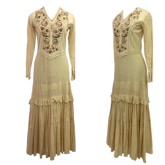 Vtg Vintage 1970s 70s Gunne Sax Style Cottagecore… - image 1