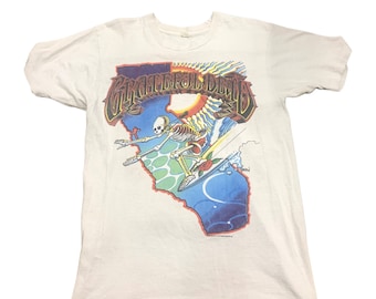 Vtg Vintage 1980s 80s 88 Rick Griffin The Grateful Dead California Surfer Shirt